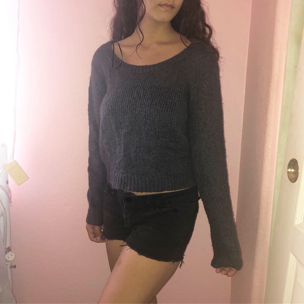 Gray Knit Sweater